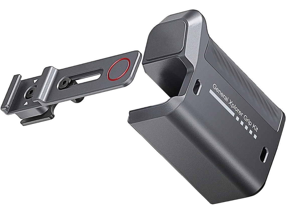 Conjunto De Alças Alumínio Removíveis Para Câmeras Ação, Empunhadura Ergonômica Dividida, Suporte De Metal Leve Para