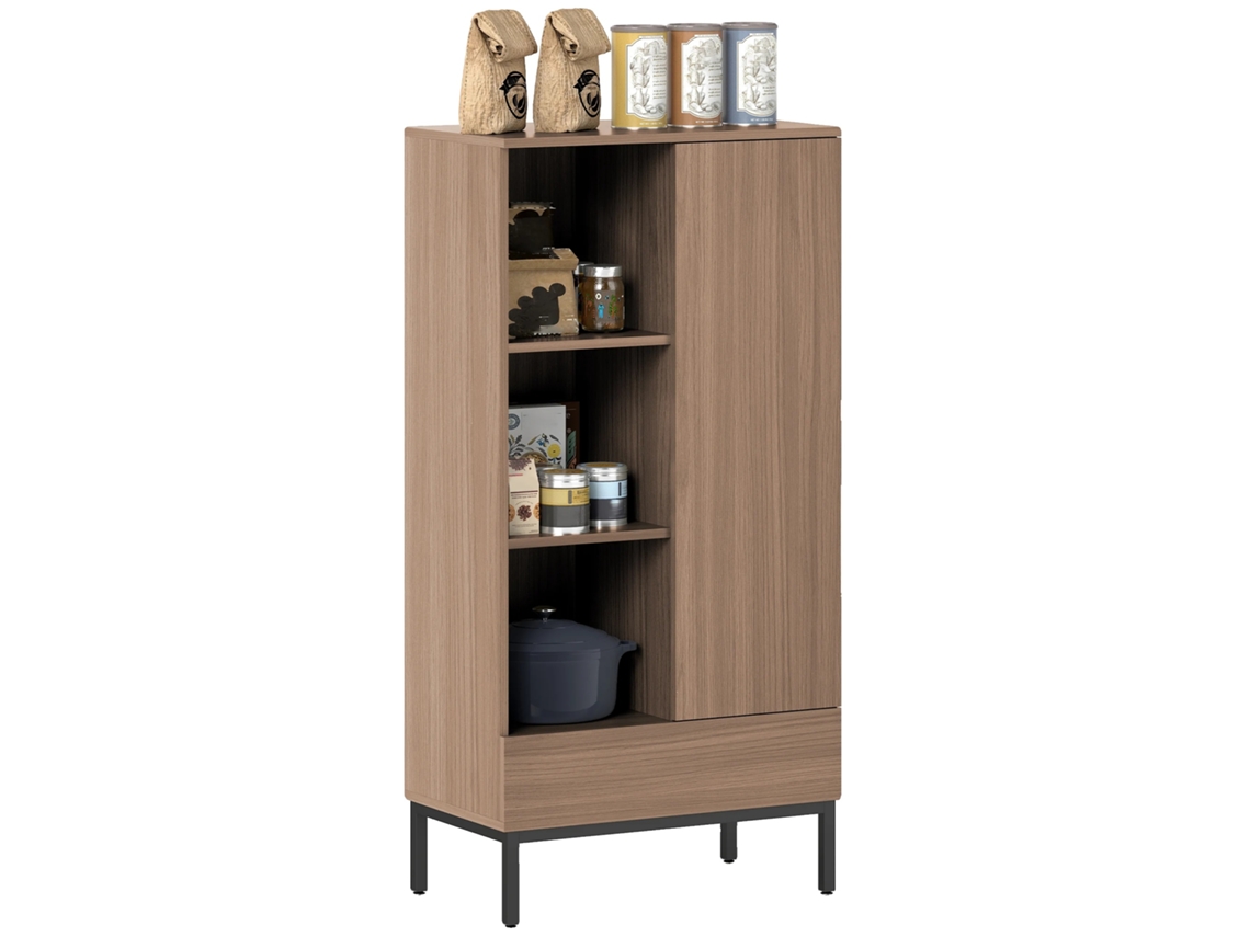 Armário De Sala De Estar, Design Moderno Minimalista, Soluções De Armazenamento Versáteis, Café