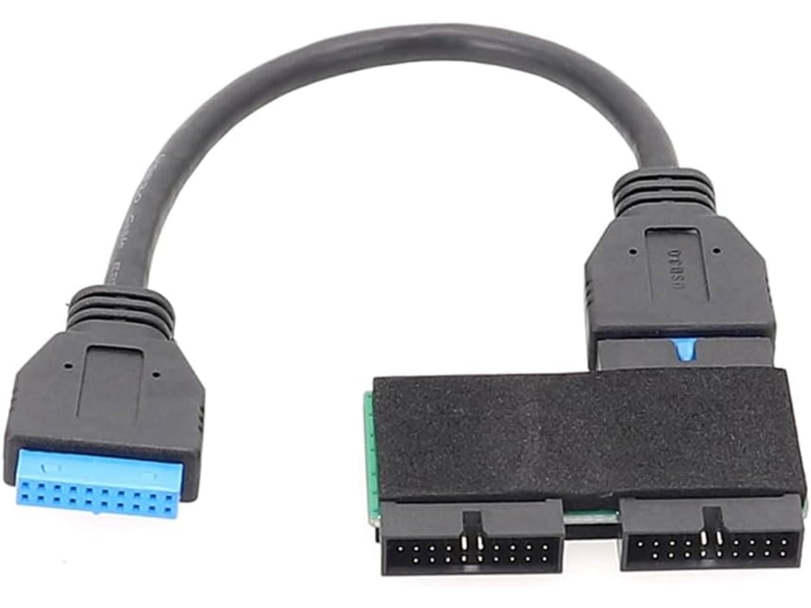 Hub Usb 3.0 De 19 Pinos Com Chip, Design Cabo Modular, Extensão Dados