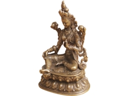 Decoração Bouddha Interior Em Cuivre Marron,