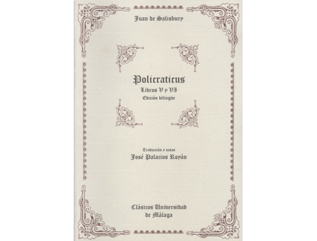 Livro Policraticus De Juan De Salisbury de Juan De Salisbury (Latim)