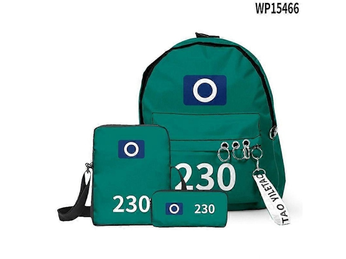 Mochila De Jogo Sobrevivência Squid Season 2 3 Peças Para Meninos E Meninas 230 3pc 230 Aquaforge