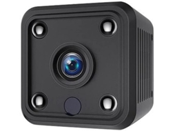 Minicâmera de vigilância HD 1080p com visão noturna infravermelha, Wi-Fi magnético e detecção de movimento. Ideal para uso doméstico e comercial. Bestvite (preta).