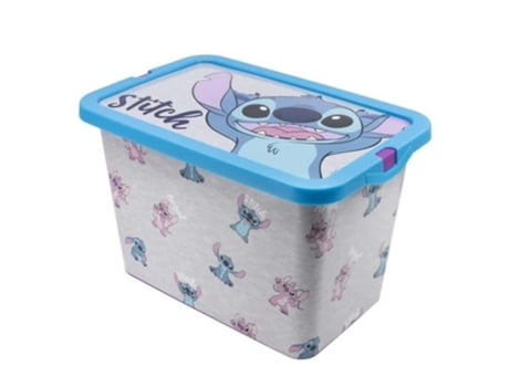 Caja Pequeña De Almacenaje Capacidad 7l Personajes Stitch Y Angel 02624 Storvolumen