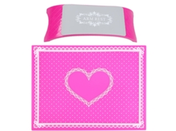 Apoio de pulso em silicone para mesa de manicure/unhas, rosa claro.