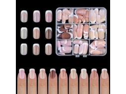 Dicas De Unhas De Gel Francês Com Base E Primer Pré-aplicados 9 Cores 15 Tamanhos Para Artesanato De Unhas Diy