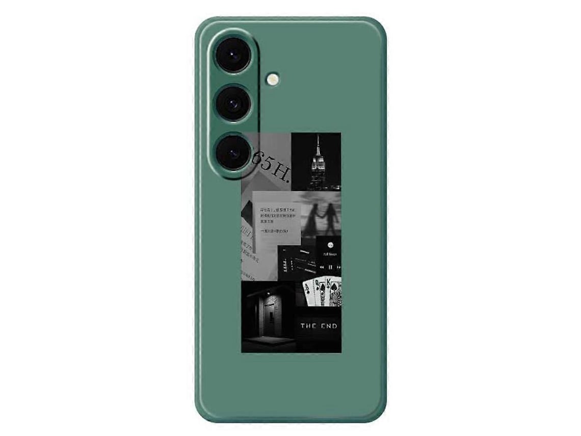 Capa Tpu Para Samsung Galaxy S24 Fe, Verde, Elysve