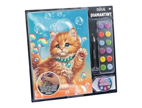 Pintar por Números Diamantiny Level Up Gato Vermelho 96127 Nicep25