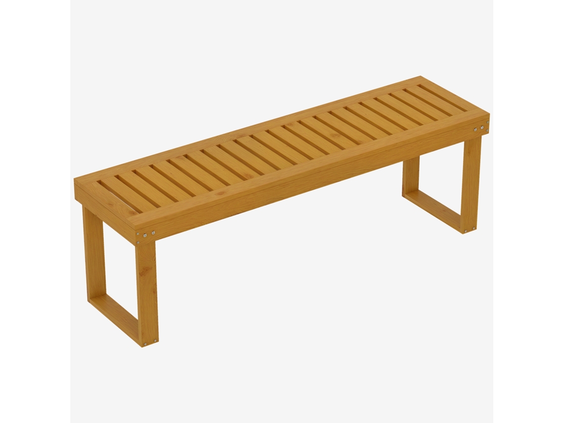 Banco de jardim/pátio em aço fundido preto 2 lugares 127x60x87cm carga máxima 240kg CHEZMOI