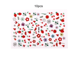 10pcs Adesivo De Arte De Unha 3d Decorativo Autoadesivo Diy Para Salão De Unhas E Casa (xf3222)