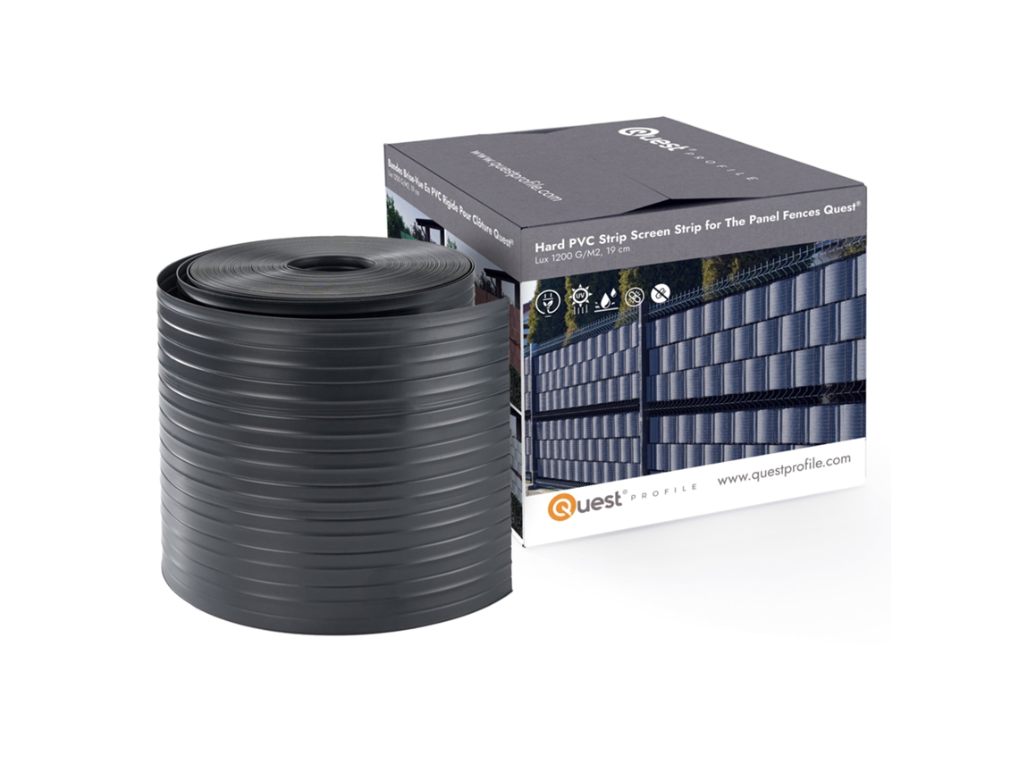 Quest Tira De Vedação 19 Cm Para Vedações Dupla Barra, Antracite, 10x2.52 M