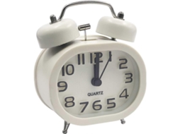 Despertador Retrô Silencioso de Quartzo, Matinal, Viagem Analógico Cabeceira, Desp Ertador Metal com Campainha Du GOKOCO