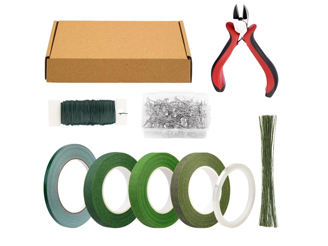 Kit para Buqu de Flores Materiais Arranjos Florais Conjunto Ferramentas e Suprimentos Envolt Rios Criativos Hastes VAYOTOY