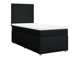 Box Spring Bed, Box Spring Beds Vidaxl Preto Tecido (90 X 200 Cm)