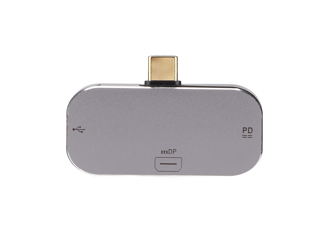 2026zentro-hub Usb C Multifuncional 3 Em 1 Com Mini Dp E 2 Portas Type C Para Windows Android Os X