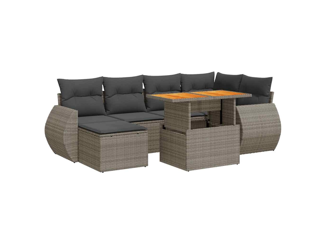 Garden Sofa Set, Garden Sofa Sets Vidaxl Cinzeto Rattan / Vime (n/a)