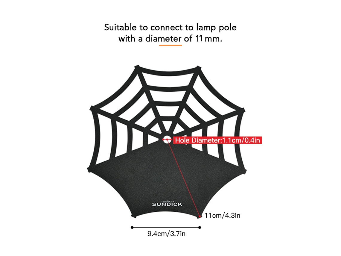 Prateleira de Poste de Luz Portátil para Camping