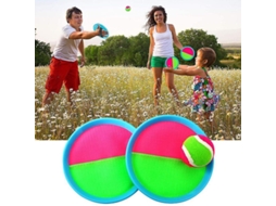 2026 conjunto de Brinquedos de Jogo de Lançar e Pegar com 4 Raquetes e 4 Bolas para Família Ao Ar Livre