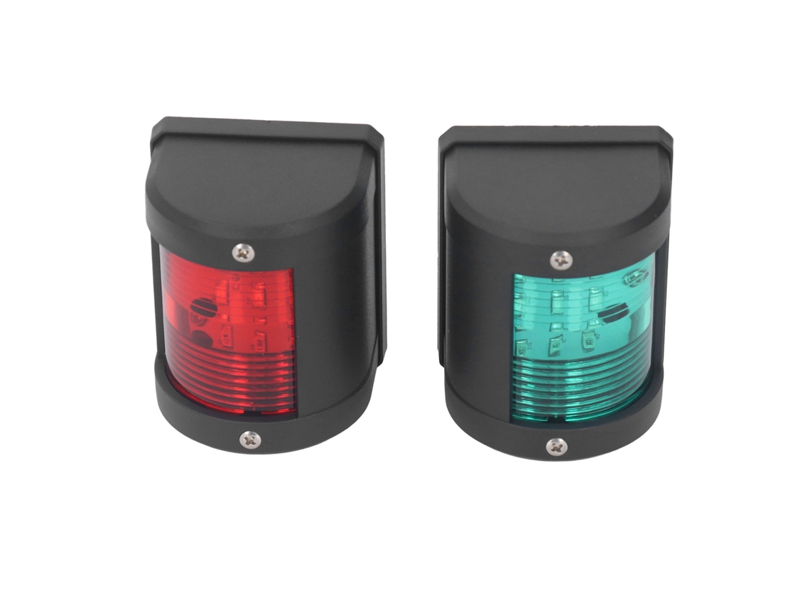 Luz De Navegação Led Para Barco 2pcs 12v/24v Verde Estribor Vermelho Babor Ip54 2nm