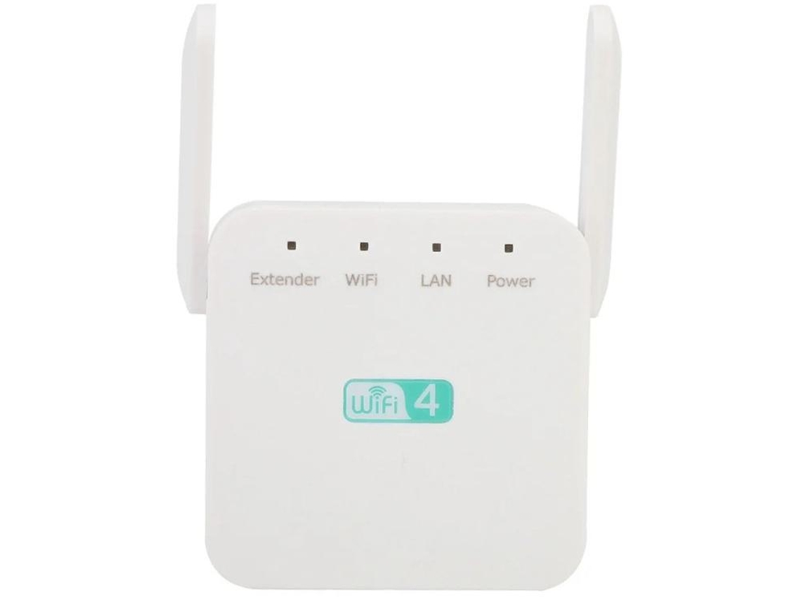 Amplificador Repetidor De Sinal Wifi De Porta De Rede Única 300m Com Antena Externa Yizhood (branco)