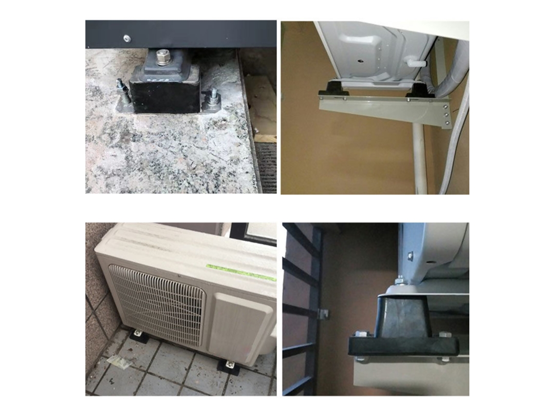 Pack de 4 Suportes de Fixação para Ar Condicionado com Almofadas Antivibração e Absorvedoras de Choque LAXISCREED