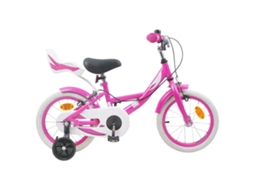 Vidaxl Bicicleta Infantil 12 Polegadas Para 2-4 Anos Rosa