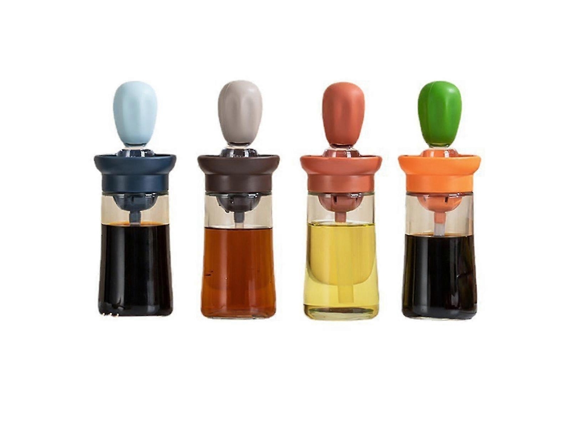 Conjunto De 4 Pincéis Silicone Para Óleo, Garrafas E Confeitaria, Ideais Grelhar Cozinhar. Novos Acessórios Cozinha. -aquaforge