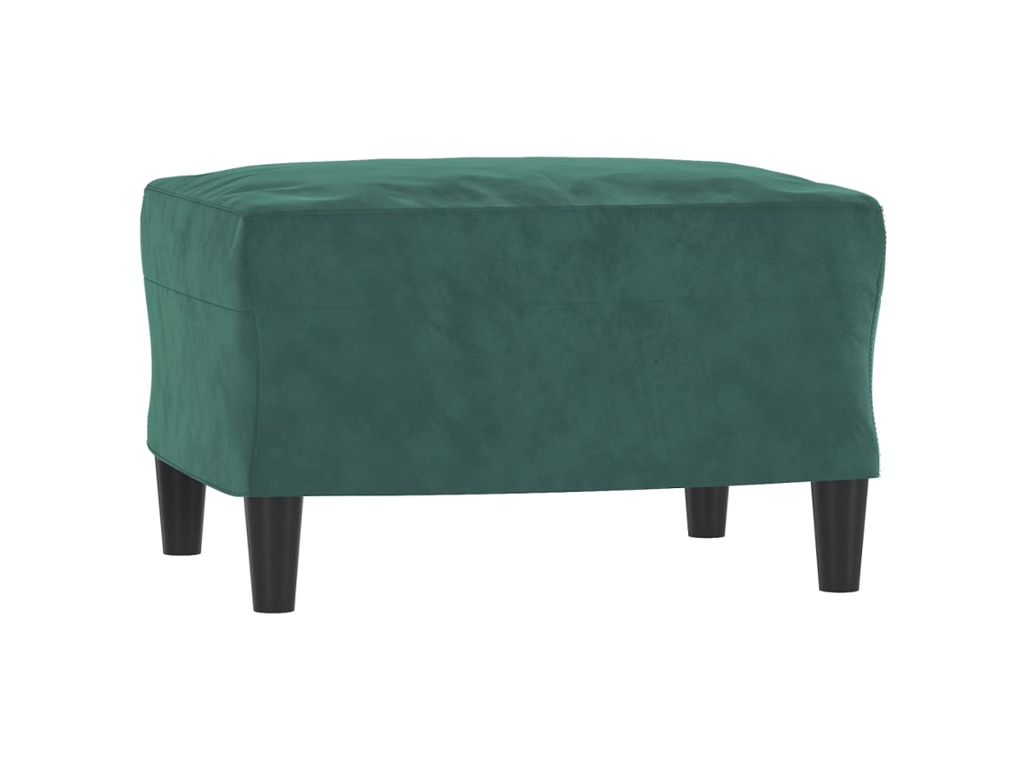 Footstool, Footstools Vidaxl Verde Veludo (60 X 50 X 41 Cm)