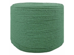 Vidaxl Corda De Algodão 6 Mm 250 M Verde 100% Algodão
