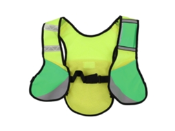Colete refletivo Mali multifuncional, respirável, com bolsos, ajustável, verde