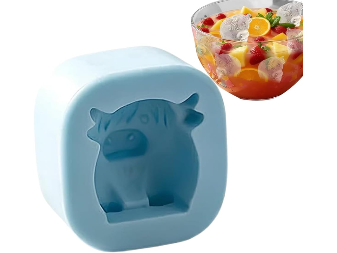 Mula Fofa De Couro De Vaca Branco Com Sorvete.