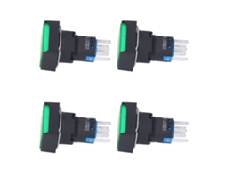 Interruptor Push Button Auto blocante com Luz 16mm 12v