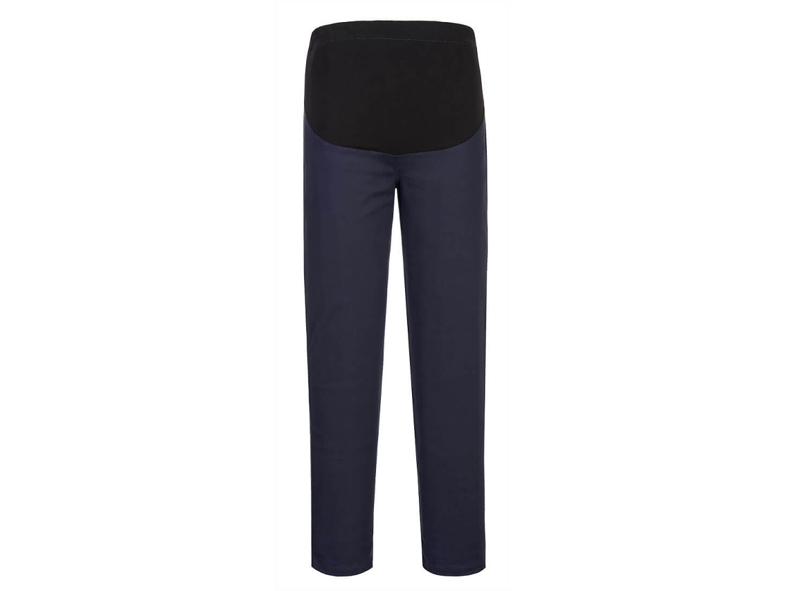Calças Stretch Para Grávidas Conforto E Estilo Para Uniformes / Azul Marinho Escuro / L Portwest