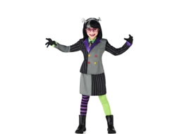 Fato de noiva Frankenstein fato às riscas para menina