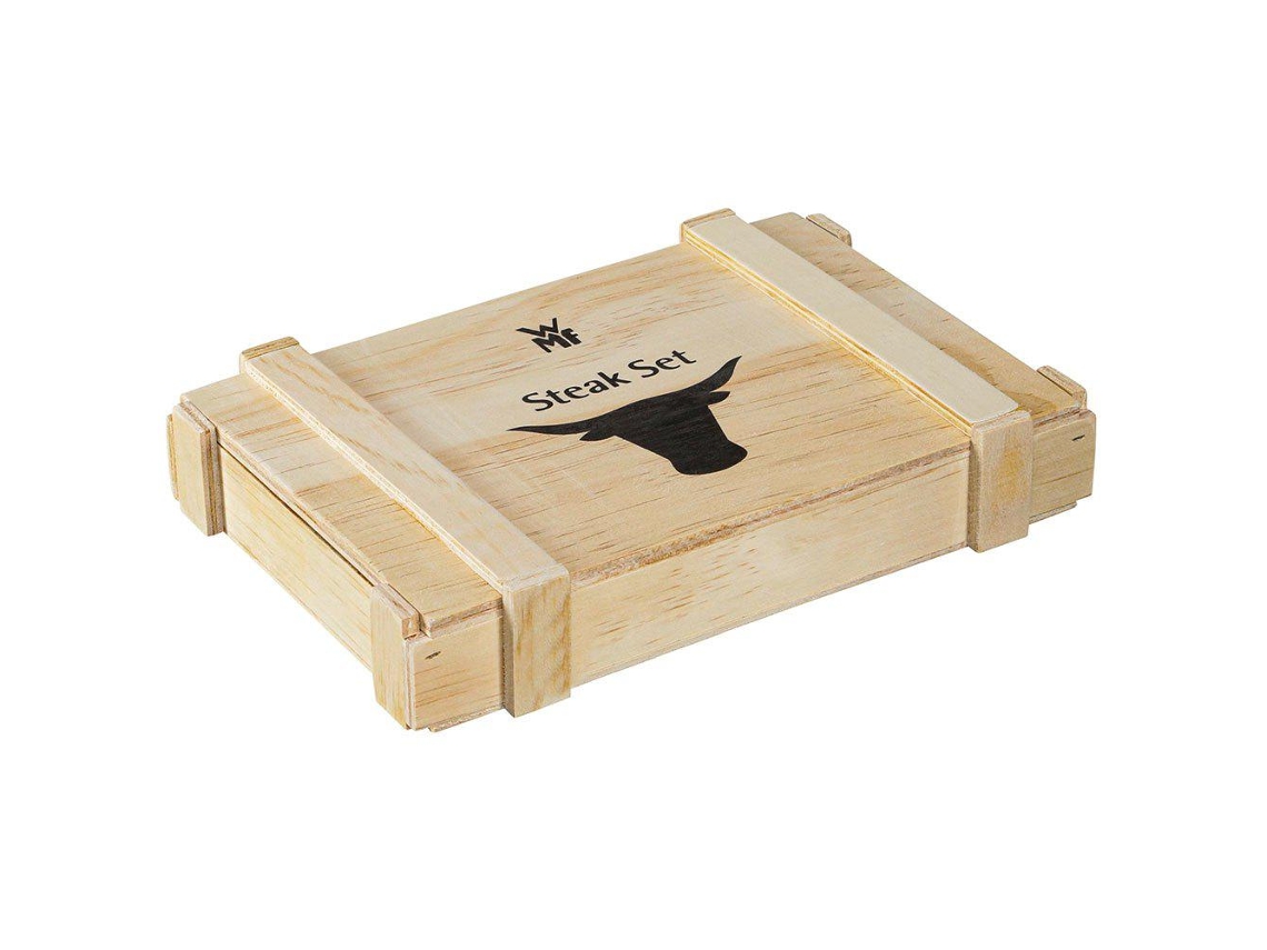 Wmf Steak Knives And Forks Set 6 Pairs In Wooden Box