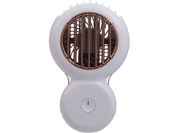 Ventilador de Pescoço Portátil Mini Usb Recarregável Breeze Natural Silencioso Branco