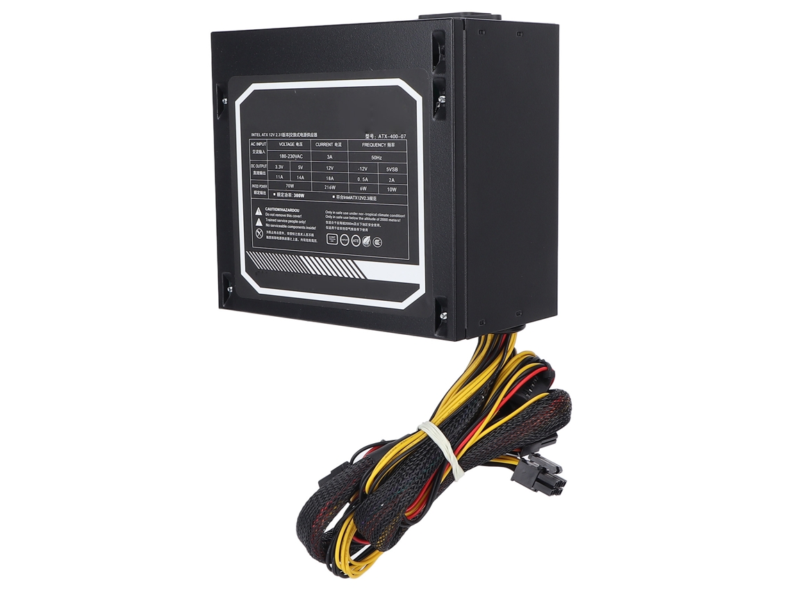 Aetheria fonte de Alimentação Desktop 300w com Filtro Emi Saída Estável Design Mudo Amplio Peças de Computador