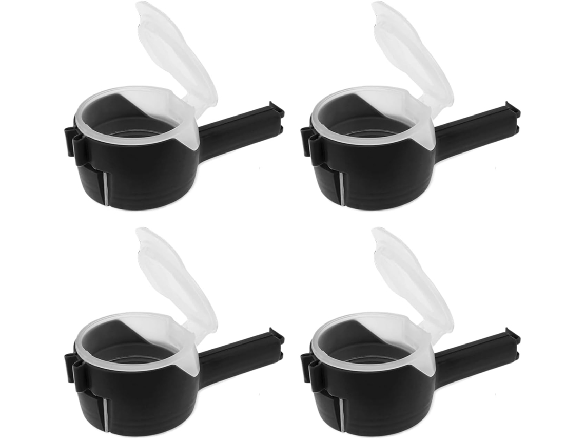 Fecho Para Sacos De Snacks, 4 Unidades Com Bico De Vedação Para