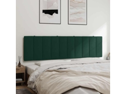 Vidaxl Almofadão De Cabeceira Hanko 180 Cm Veludo Verde-escuro