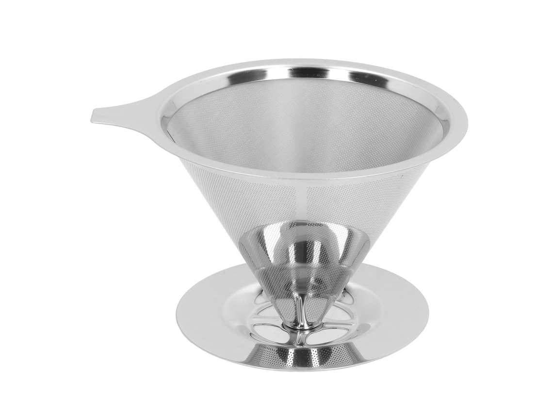 Gotejador de Café Reutilizável de Aço Inoxidável