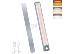 Iluminação para Guarda, Roupa, Led Recarregável com Sensor de Movimento para Cozinha, 3 Modos de Sensor/3 Cores/intensidade Ajustável BRILVIBERA