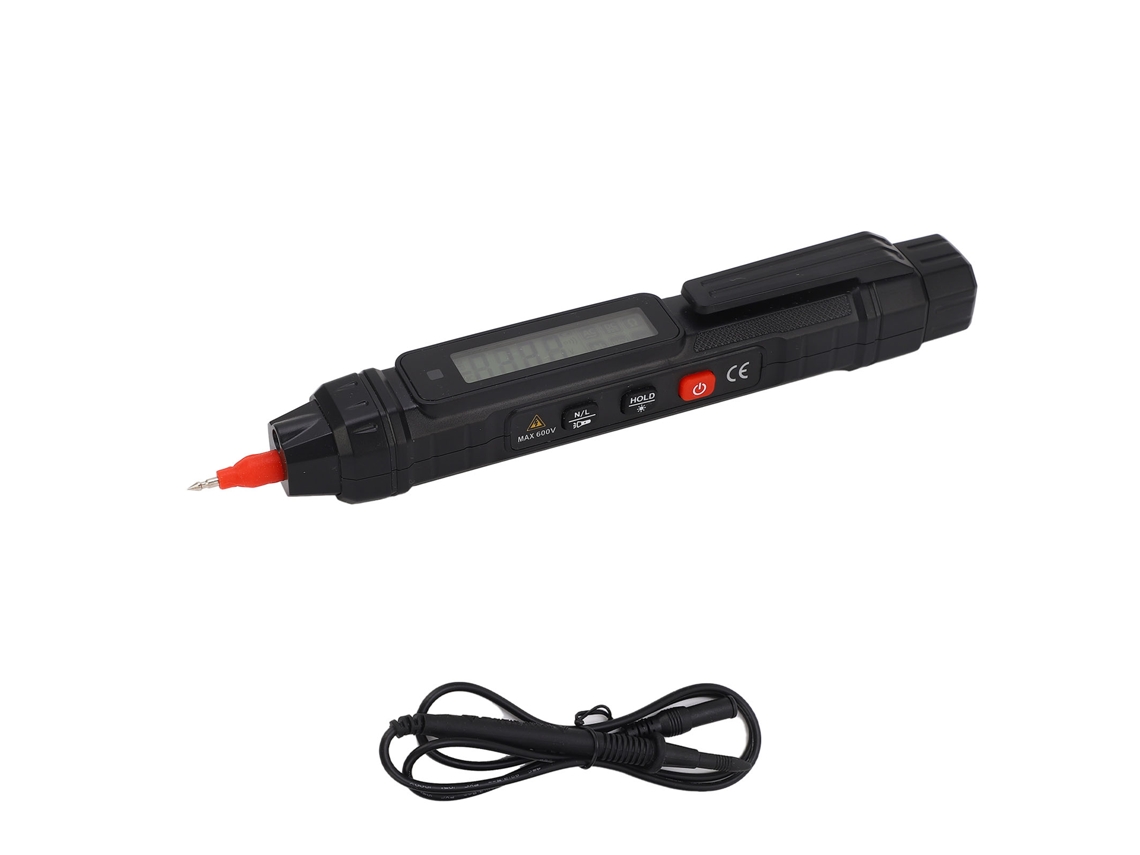 Tester Pen Multímetro Digital Auto Rango 4000 Cuentas Voltímetro Ohmímetro