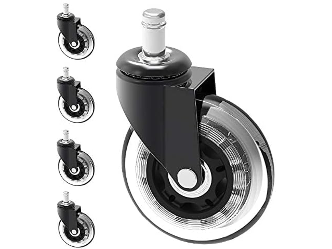 Rodízios De 10 Mm Para Cadeiras De Escritório, Protegem Pisos De Madeira. Aquaforge