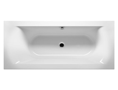 Banheira Retangular RIHO Lima Encastrável 2 Lugares Branca B0 Desenho: 160X70X45Cm Capacidade Útil: 95 Litros