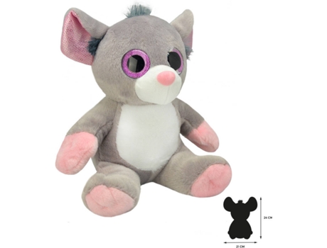 Peluche WILD PLANET Rato (15 x 21 x 24 cm - Poliéster)