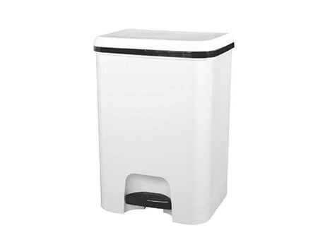 Lixeira com Pedal Capacidade de 52 Litros Recipiente para Reciclagem Cor Marrom Lixeira Orgânica de Cozinha COM-FORT HOUSE