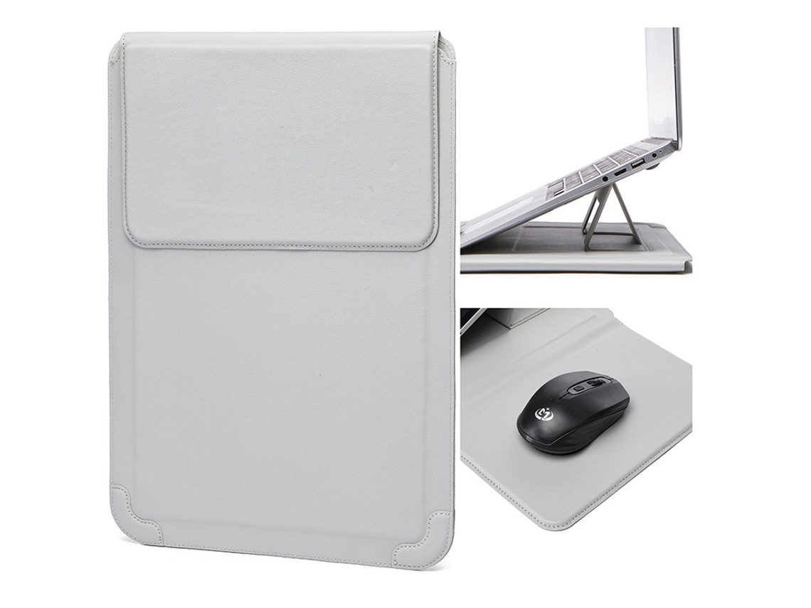 Elysve Capa Para Tablet Para Portátil 13 13.3" Universal, Acolchoado, Impermeável, Prata