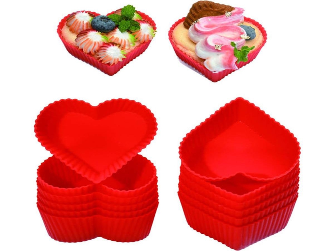 Lurelia Formas Para Muffins, 12 Formas, Silicone, Antiaderente, Para Muffins E Cupcakes