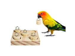 Brinquedos Para Papagaios Bloco De Madeira Artigo Para Animais Brinquedo Interativo Educativo Para Treino E Estímulo Rnemitery