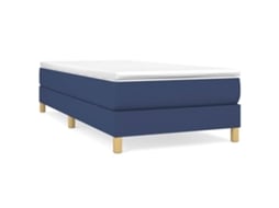 Box Spring Bed Frame, Box Spring Bed Frames Vidaxl Azul Tecido (80 X 200 Cm)